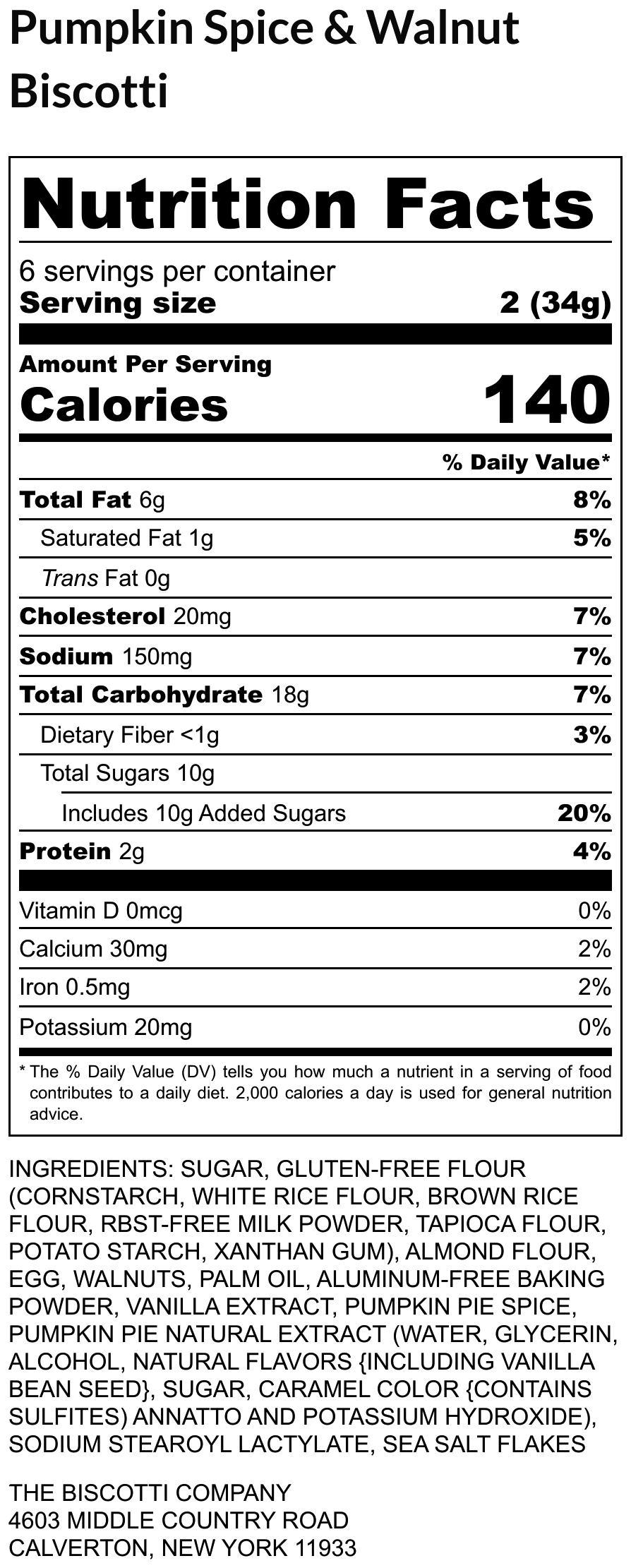 Pumpkin-Spice-Walnut-Biscotti-Nutrition-facts