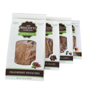 Bright & Fruity Coffee + Tea Bundle 4-pack biscotti flavors in bags