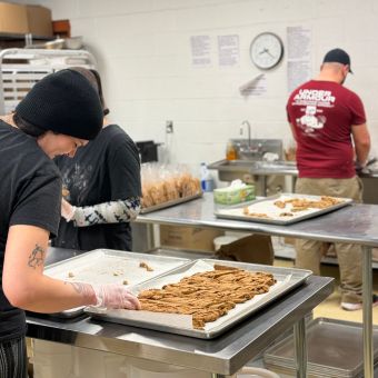 The Biscotti Company behind the scenes at QVC